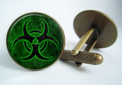 "Biohazard" Cufflinks