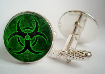 "Biohazard" Cufflinks