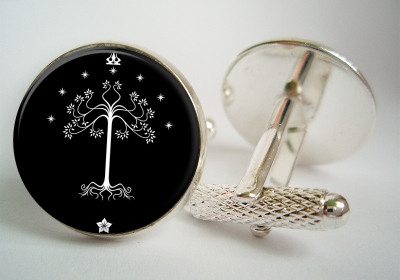 "White Tree of Gondor Lord of the Rings" Cufflinks