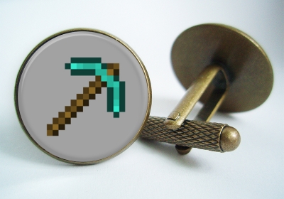 "Minecraft Pickaxe" Cufflinks