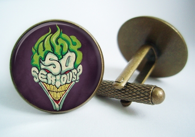 "Why So Serious Joker" Cufflinks