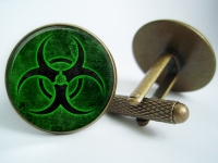 "Biohazard" Cufflinks