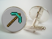 "Minecraft Pickaxe" Cufflinks