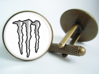"Monster Energy Silver" Cufflinks